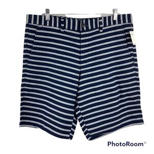 NWT Gap Khaki Classic Navy White Stripe Shorts